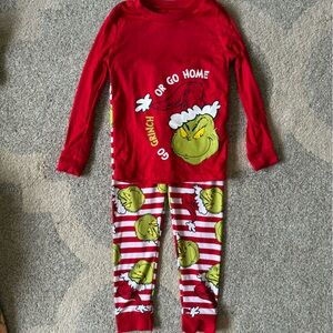 Red Grinch Kids Pajamas